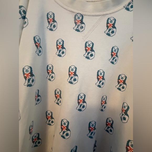 The Beaufort Bonnet Company Cream Pajamas with Dog Print - Picture 3 of 5